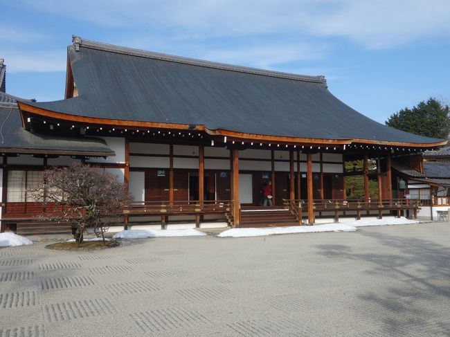 「第51回京の冬の旅 非公開文化財特別公開」の一環として聖護院でも特別公開をしていました。弁天様が拝めるというので,行ってきました。