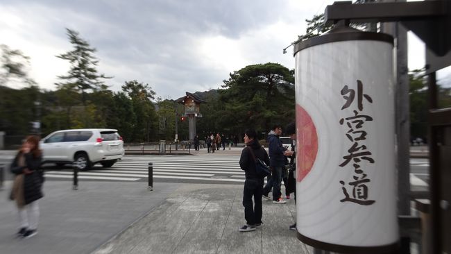 今年はベトナムのフエで新年を迎え、初詣は７日に氷川神社(氏神様)へ行っただけー<br />ということで、伊勢神宮へ初詣に行ってきました。<br /><br />かなり鉄旅色が濃いですが、鉄道での伊勢参りの参考にして頂ければと・・・(^-^)<br /><br />東京駅→(のぞみ２０７号)→名古屋駅→(特急南紀３号)→三瀬谷駅→(タクシー)→瀧原宮→(路線バス)→松阪駅→(快速みえ号)→二見浦駅(朝日館)<br /><br />二見御玉神社→夫婦岩→二見浦駅(鳥羽駅)→上之郷駅→伊雑宮→上之郷駅→伊勢市駅→伊勢神宮外宮→(バス)→内宮→おかげ横丁→五十鈴川駅→(近鉄特急Ｖ)→名古屋駅(山本屋総本家へ)→(のぞみ４００号)→東京駅→新宿駅<br /><br />奥伊勢の瀧原宮や志摩の伊雑宮も、とても落ち着く素敵な場所ですよ。<br /><br />