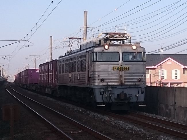 熊本操車場より南で明るい時間に通過する貨物列車は下り２本しかなく、私が住む熊本市南区は、９時半頃に４０９３レ、１２時４５分頃に４０９９レが通過します。両者とも九州専用の赤いＥＤ７６がコンテナ車を牽引しますが、４０９３レは年に数回、４０９９レは月１回くらいＥＦ８１の代走になります。何時にやってくるのか全く見当もつかない、近場なので気楽に行きますか…<br /><br />きっぷ：歩き＆車<br />旅程概要：近所