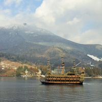 一面の雪景色が広がる冬の箱根旅行