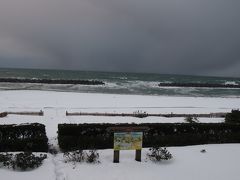冬の日本海を見に新潟の村上、瀬波温泉へ(大人の休日2017年1月の旅1/3)