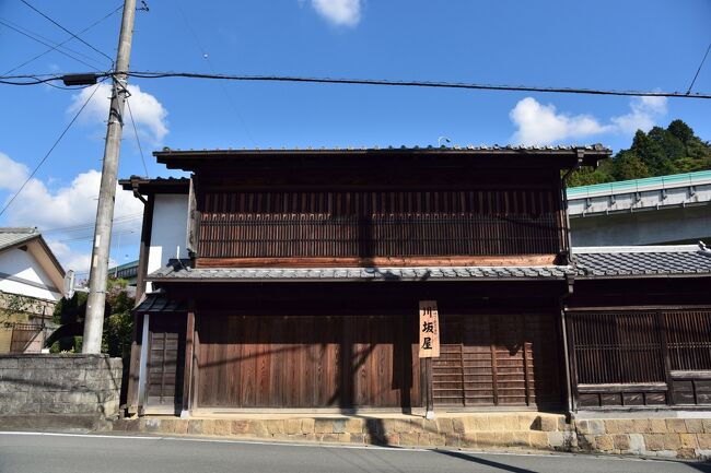 旅の行程<br />１１月　３日　宇津ノ谷、東海道 岡部宿、花沢の里<br />１１月　４日　蓬莱橋、東海道 島田宿 大井川川越遺跡、東海道 日坂宿、遠州森町<br />１１月　５日　遠州横須賀、東海道 白須賀宿<br /><br />静岡県掛川市日坂は、東海道五十三次の日本橋から数えて２５番目の日坂宿（にっさかしゅく）があったところで、箱根峠や鈴鹿峠と並んで、東海道の三大難所として知られる「小夜の中山」の西麓に位置しています。<br /><br />大井川西岸の金谷宿と、掛川城の城下町でもある掛川宿との間にある日坂宿は、駿河国の由比宿、伊勢国の坂之下宿に次ぐ３番目に小さい宿場町で、宿場町の条件として定められた人馬継立の馬１００頭を揃えることもできないほどの小宿でした。<br /><br />天保１４年（１８４３年）の記録によると、そんな小さな宿場にもかかわらず幕府直轄の宿場町に加えられ、街道筋には本陣１軒、脇本陣１、旅籠屋３３軒が軒を連ねていました。<br /><br />明治時代に開通した東海道本線は、「小夜の中山」を迂回するルートで建設されたため衰退を余儀なくされた日坂宿ですが、「小夜の中山」の北側を通る新たなルートで整備された国道1号線が、日坂を経由するかのように町の東側を通っています。<br /><br />ゆるやかに弧を描きながら下る街道筋に、往時の姿を留める町並みが連なる日坂宿は、新たに旅籠川坂屋が復元されたことで、かつての宿場町の風情がより一層魅力的なものになりました。