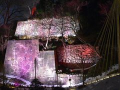 ライトアップの美しい金沢城の石垣と庭園（石川）