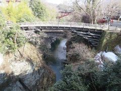 週末散歩　日本三大奇矯の猿橋　お昼はほうとう　桃太郎伝説の鬼の杖　月カフェでお茶