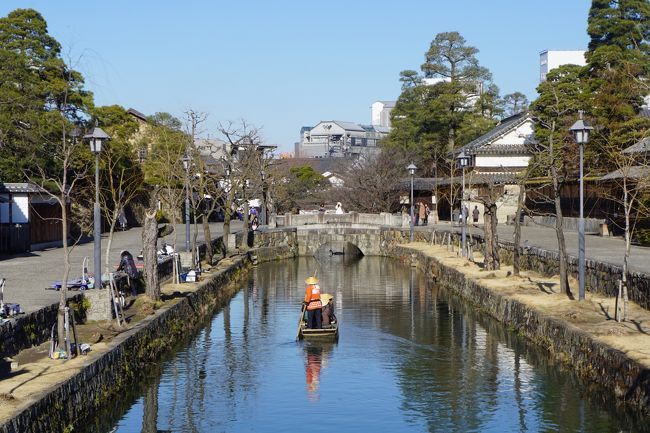 岡山城、後楽園が岡山市にあっても、岡山県の一番の観光地はやっぱり倉敷だと思います。江戸時代の幕府直轄の物流の集散地から始まって、その後はクラボウの企業城下町。そして、クラボウ創業者の大原孫三郎が欧州で集めた良質のコレクションを有する大原美術館が創設されたことで、文化の薫り高い街という、もう一つの色褪せない魅力が加わりました。個人的な美術館が地域や街全体のイメージをこれだけ高めている例は、なかなかないのではないでしょうか。<br /><br />さて、大原美術館は今回三度めの訪問でしたが、画家のネームに引きずられることなく、上質な作品を厳選した粒揃いの内容に、欧州の美術史を旅するようなバランスの良さ。その基本構造が相変わらずで、個々の作品だけでなく、その順路にも、そうそうやっぱりこうだよねといった納得感や懐かしさのような思いも湧いてきました。そして、今回はその背景に児嶋虎次郎の大きな支えがあったことも知り、いっそう味わいが深まったよう。何度も足を運ぶといろんな発見がある、その懐の深さも魅力です。<br /><br />ほか、のどかな倉敷川の舟下りを眺めたあとは、B級グルメもチェックして、この日も１日目一杯。少しでも密度の濃い倉敷の空気が伝えられたら幸いです。