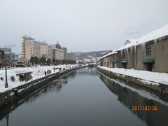 小樽の小樽運河を歩く