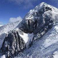 南八ヶ岳 編笠山～西岳　（テン泊で雪上ロープワーク訓練とノロシバ往復でギボシを仰ぐ）