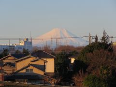 2月19日、ふじみ野市から見られた美しい富士山