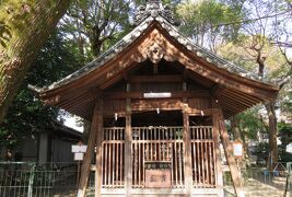 2017新年、名駅西の椿神明社：鳥居、石灯篭、狛犬、拝殿、本殿、牧野五社の椿社