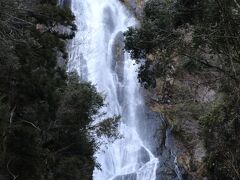 落合盆梅展を見た後は残雪のこる神庭の滝で猿を観る。