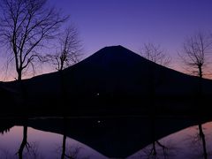 静岡　ふもとっぱらと山中湖からの富士山