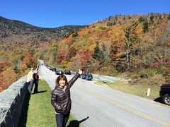 紅葉のノースカロライナBlue Ridge Parkway