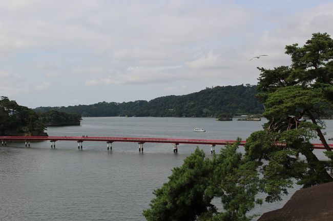 高知から宮城県松島と仙台へ遊びに行きました。<br />３歳と、１１か月の子連れです。<br />初めての東北の地。<br />４日間の日程で、１日目は松島へ。