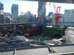 渋谷駅前の工事風景。