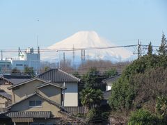 3月16日、ふじみ野市から久しぶりに見られた富士山