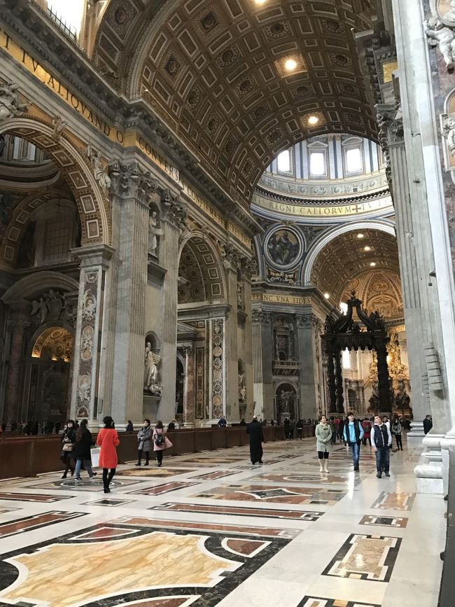 帰国日の前日はサン・ピエトロ大聖堂へ行きました！ローマ最終日に相応しい１日になりました。