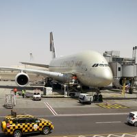 初のA380搭乗！！エティハド航空で飛びまくる2泊5日の空の旅♪（アブダビ-ヒースロー編）