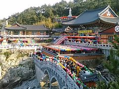 162回目訪韓はGW8泊9日旅。チムジルバン7泊で釜山(三光寺燃灯祝祭)～慶州～浦項～鬱陵島～大屯山～全州～法住寺～釜山周遊(2017/4/29金～5/7日)No.4/25：燃灯祝祭の海東龍宮寺