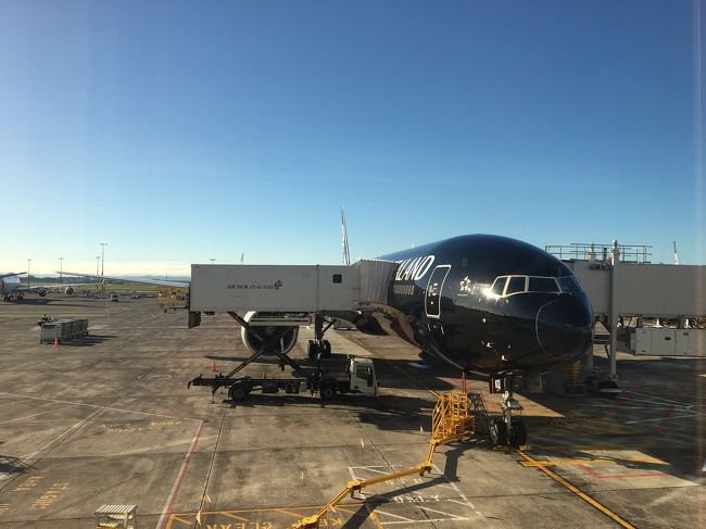 初めてニュージーランドへ！<br />まずは行きの飛行機体験から。