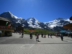 登山鉄道で行けるアイガー・メンヒ・ユングフラウの好展望地、クライネ・シャイデック(2061m)