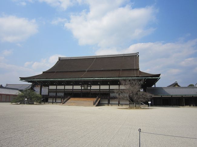 杉本家住宅を見学した後、桜見物に京都御所へ行ったところ、御所が公開されていたので見学をすることになった。