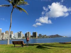 ハワイの休日・の～んびり２３日間　オッチャンの定番コース「アラモアナ・ビーチ～マジック・アイランドをホロホロ散歩＆水平線に沈む夕日を楽しむ。」（2017）