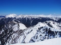 残雪期塩見岳 / 女峰、黒戸、高尾(笑)の修験の成果をここに示さん