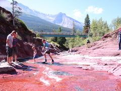 アメリカ３州・カナダ２州、国境沿いドライブの旅２週間２０１６　３８、レッドロック渓谷（Waterton Glacier International Peace Park）