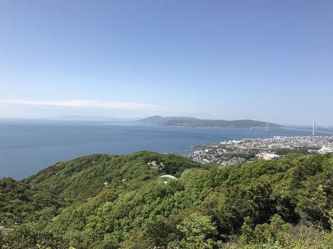 六甲山ウォーキング:風景を堪能、(六甲山縦走路)JR須磨～山電須磨浦公園～旗振山～鉄拐山～高倉山～栂尾山～横尾山～須磨アルプス～高取山～神鉄鵯越駅～鳥原貯水池～芦原温泉～神鉄湊川駅