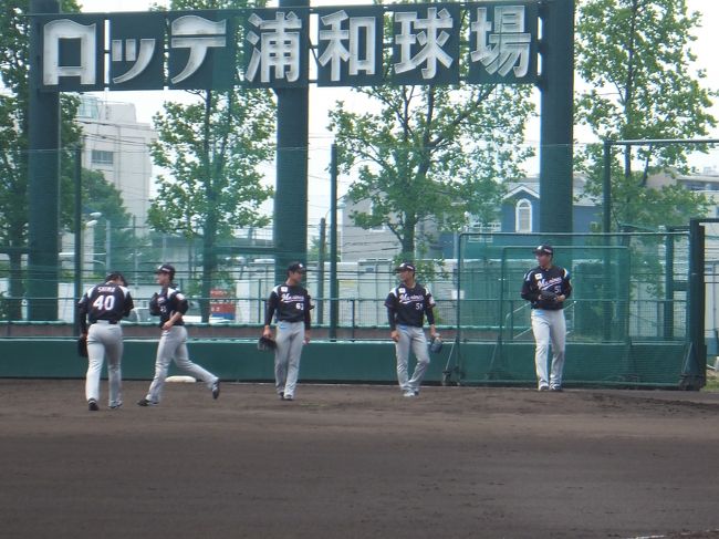 ロッテ浦和球場に残留選手の練習見学に行ってきました。