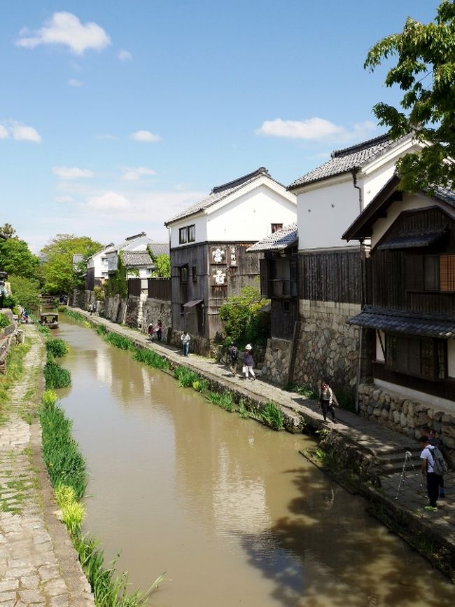 ５月２日山梨から戻った翌日、「明日どっか行く？」と仰る相棒。<br />「へっ？　どこか？」結構お疲れ気味のわたしとしては、う～ん・・・<br /><br />しかしその夜のこと、「あなたの行きたい所にしましょ」<br />「特に無いし・・気になっている所は、近江八幡の　ラ　コリーナ近江八幡　かな」<br />〝おおっ、ちゃんと目的地あるんやん！″これはマイ心の声^_^;<br /><br />そんな訳で晴天の中ＧＷ後半、兎に角日帰り行楽に行って来ました～