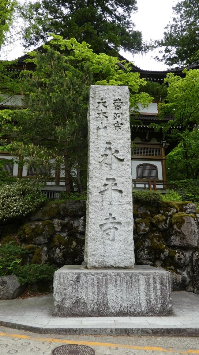 ３日目は永平寺まで足を伸ばしました。<br />友人が、美味しい蕎麦が食べれて高野山みたいな雰囲気もいいよねと話していて即決しました。<br />縁があって、特別案内を受けれたのですが写真禁止な場所だったので寺院内の写真は少なめです。<br />案内の修行中の和尚さん(こちらの宗派ではそう呼ぶと言われたような・・・)のお話も貴重なものでした。<br />見た目で判断すと明らかに自分より若そうな和尚さん・・・とても人ができておられました・・・。爪の垢もらって置けばと真剣に思いました。<br /><br />往路：中国道→名神→北陸道<br />復路：北陸道→舞鶴若狭道→中国道<br />の順番で行って来ました。３時間半の旅です。