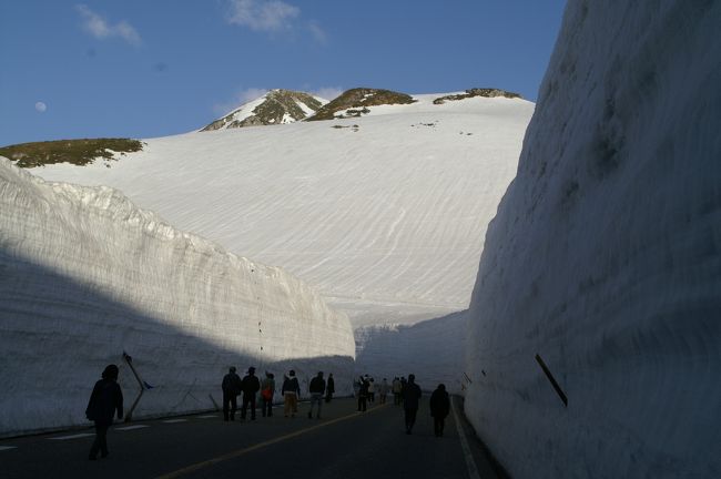 一度は訪ねたいと思っていた「雪の壁の大谷」を旅しました。ツアーですが、比較的少人数ですので個人旅行をしている雰囲気です。立山黒部アルペンルートはバス、ケーブルカー、ロープウエイと乗り継ぎての移動ですので大きな荷物は大変な負担になりますが、このツアーでは自宅～ホテル間とホテル移動時は無料で運んでもらえますので軽装で出発です。