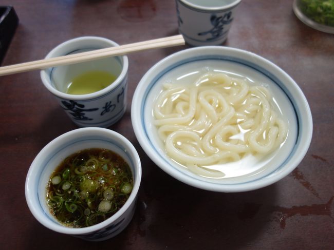 釜あげうどん 長田 in 香の香。ここのうどんが食べたくて、名古屋からクルマを飛ばしました。