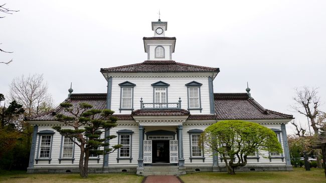 2017.4鶴岡・湯殿山・月山一人旅2-雨の中致道博物館，旧致道館，大寶館，庄内神社