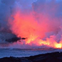 2017 ハワイ島　オーシャンエントリー（カラパナ地区溶岩）
