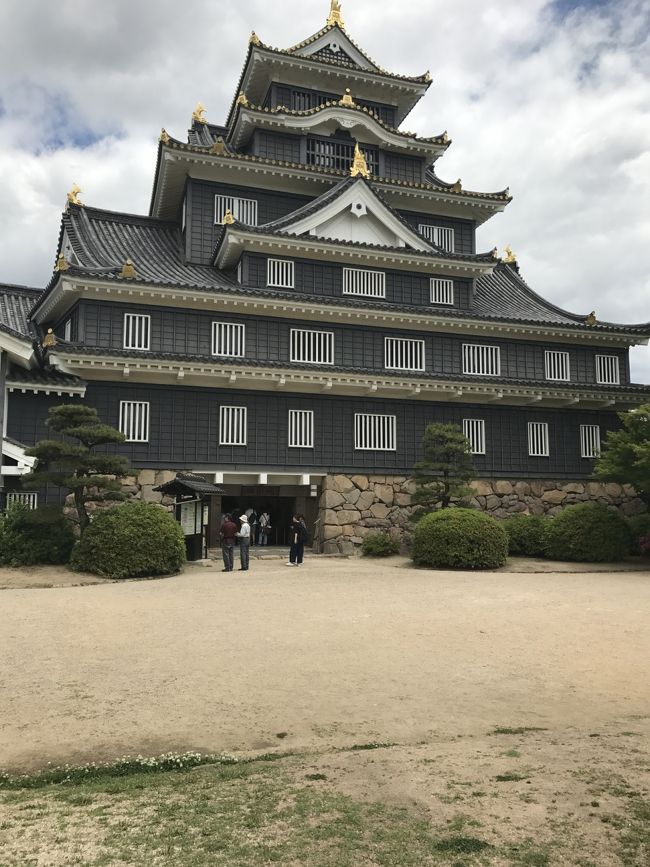後楽園は、何回か行ったけど、岡山城は<br />初めてです。<br />