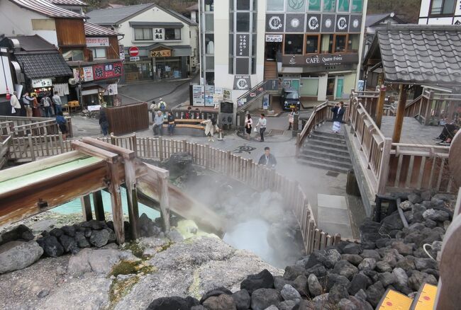 2017春、長野、群馬と栃木の名所(5/26)：4月25日(5)：草津温泉(1)：草津のホテル、湯畑