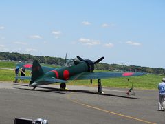 龍ヶ崎飛行場で往年の名戦闘機であるゼロ戦の離陸シーンを見ました！