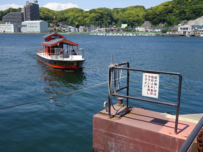 私用で午後３時までに横浜に行くために、朝早く自宅を出発し、横浜を大幅に通り越して（笑）三浦半島の先っぽの三浦市まで来ました。<br /><br />市街地からちょっと離れたところにある港あたりをブラブラしていたのですが、そろそろお昼。<br />三崎港でお昼といえば…<br /><br />そして昼食後、もう１ヶ所出かけたいところがあり、浦賀方面に向かいました。<br /><br />天気に恵まれた、海ばっかり出てくる旅行記です。