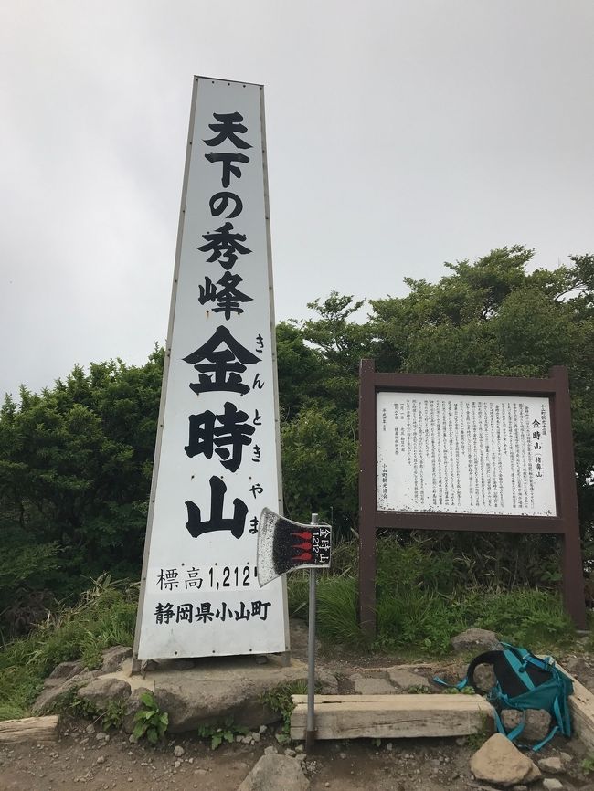 初登山の主人と一緒に金時山登山<br />