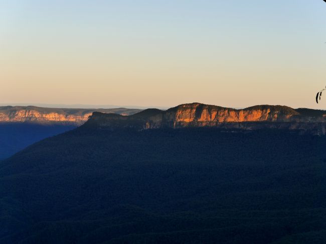 2017.5ブルーマウンテンズドライブ旅行3-Echo Point，Three Sisters，Eagle Hawk Lookoutの夕景