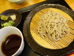 20170628 大阪 麺屋爽月さん、夜の部は日本酒でそば前、と、ざるそば