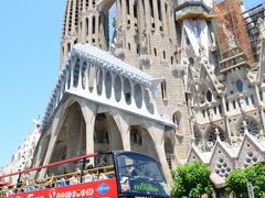 妻と行くスペイン(2-②)　これは楽チン！　二階建てオープンバスからバルセロナ市街を高みの見物