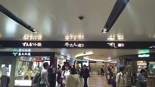 はじめの東北新幹線♪<br />はやぶさ!こんなに飛ばすのね~(σ≧▽≦)σ<br />何キロ出してるのかな??<br />感激!(笑)<br />仕事で仙台へ行った2泊だけで<br />きっと太った(^o^;)
