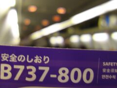 新千歳から中部へボーイング737-800に乗りました。ANA714便です。