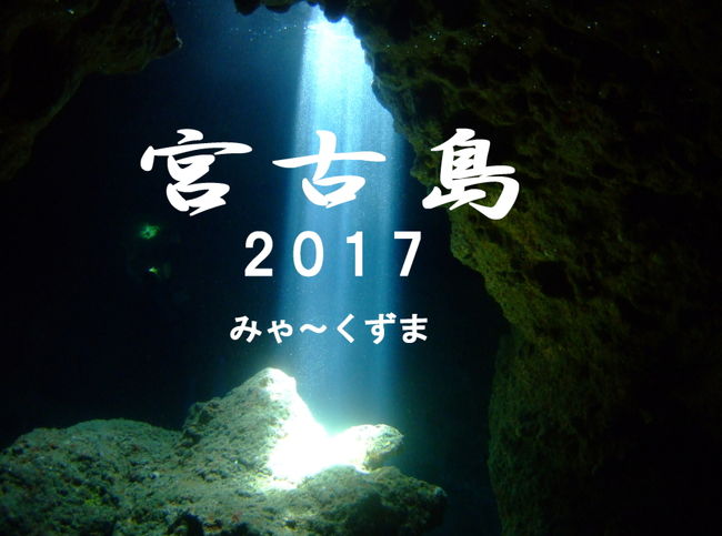 毎年恒例のダイビング旅行。今年も宮古島へ行ってきました。<br />旅行出発前に台湾南で熱帯低気圧発生。どうなることか？と心配でしたが、出発前日に宮古島を通過。<br />出発日には沖縄の北西へ。沖縄便・宮古便の発着が気になりましたが、熱帯低気圧程度では影響なし。<br />天気予報は曇りでしたが、宮古島に到着すると晴れていました。<br /><br />2日目は伊良部島北でダイビング。この時期は南の風が強くて、下地島南にあるメインポイントの魔王の宮殿・アントニオガウディには行けません。<br /><br />３日目・４日目も南風が強く伊良部島北へ。なんと、３年越しのバブルリングがやっと作れるようになりました。と言っても確率は３割程度ですが・・・。<br />けっきょく、南のポイントには行けませんでしたが、昨年はカメラの不調で撮影できなかった白鳥ホールでの光の柱を撮ることができました。<br /><br />５日目最終日は、下地空港１７エンド横ビーチでシュノーケリング。めちゃくちゃ気持ちがよかった～。<br />本当にここは癒されます。<br /><br />５日間、ほぼ雨も降らず晴天の中、ダイビングとシュノーケリングをすることができ、満足のいく旅行になりました。<br /><br />水中撮影は、今年からまたFinpix F31fdに戻しました。昨年、撮影機材一式をパナLumixに変更したのですが、あまりにも発色が悪いので。<br />今回の水中写真は、全て水中モードで撮影してみました。