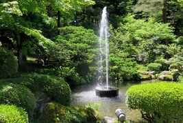 2017春、北陸三県の名城(17/23)：5月19日(8)：兼六園、日本最古の噴水、丸岡城へ