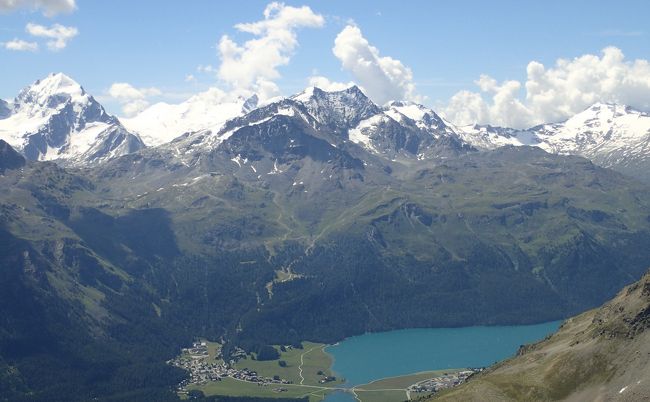 ベルニナ峠を越えて スイス夏② サンモリッツ