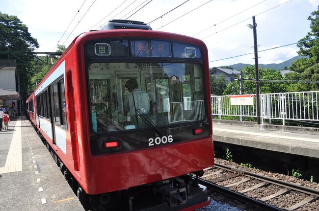 　2017年7月22日、日帰り鉄道旅行してきました。<br />　前回2017年6月24日に続いて、関東地方のケーブルカーの再乗を目的に、十国峠ケーブルと箱根登山ケーブルを目指しました。どちらも、乗るのは30年ぶりです。<br />　小田原駅から箱根登山鉄道に乗ります。